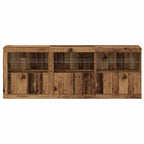 Aparador LED Madera envejecida 181 x 37 x 67 cm