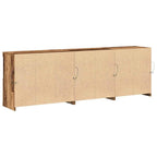 Aparador LED Madera vieja 202 x 37 x 67 cm Madera de ingeniería