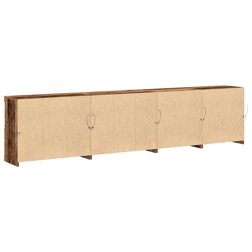 Aparador LED Madera vieja 283 x 37 x 67 cm Madera de ingeniería