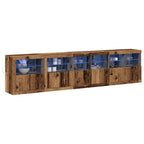 Aparador LED Madera vieja 283 x 37 x 67 cm Madera de ingeniería