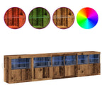 Aparador LED Madera vieja 283 x 37 x 67 cm Madera de ingeniería