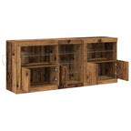 Aparador LED Madera vieja 162 x 37 x 67 cm Madera de ingeniería