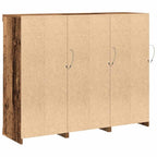 Aparador LED 3 pcs Madera vieja 123 x 37 x 100 cm