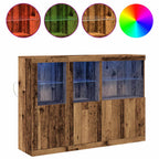 Aparador LED Madera vieja 142,5 x 37 x 100 cm
