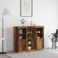 Aparador LED Madera vieja 123 x 37 x 100 cm