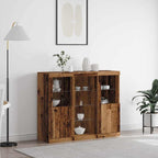 Aparador LED Madera vieja 123 x 37 x 100 cm