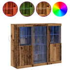 Aparador LED Madera vieja 123 x 37 x 100 cm