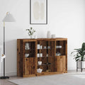 Aparador LED Madera vieja 142,5 x 37 x 100 cm