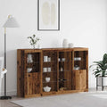 Aparador LED Madera vieja 163 x 37 x 100 cm