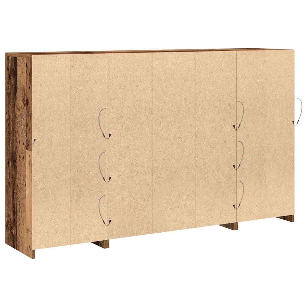 Aparador LED Madera vieja 163 x 37 x 100 cm