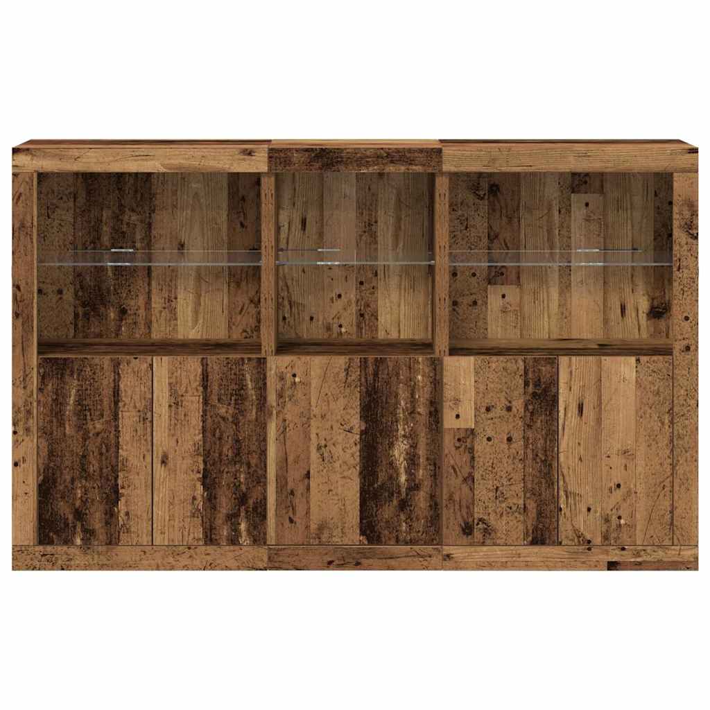 Aparador LED Madera vieja 162 x 37 x 100 cm