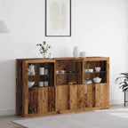 Aparador LED Madera vieja 181,5 x 37 x 100 cm