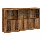 Aparador LED Madera vieja 181,5 x 37 x 100 cm