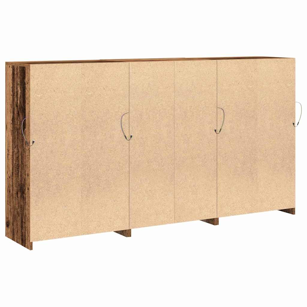 Aparador LED Madera vieja 181,5 x 37 x 100 cm