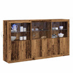 Aparador LED Madera vieja 181,5 x 37 x 100 cm