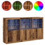 Aparador LED Madera vieja 181,5 x 37 x 100 cm