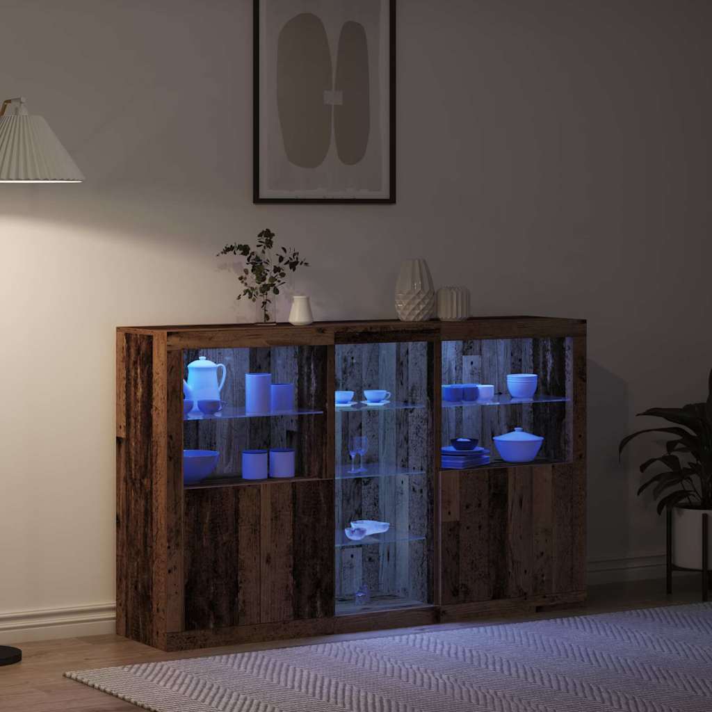 Aparador LED Madera vieja 162 x 37 x 100 cm