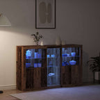 Aparador LED Madera vieja 162 x 37 x 100 cm