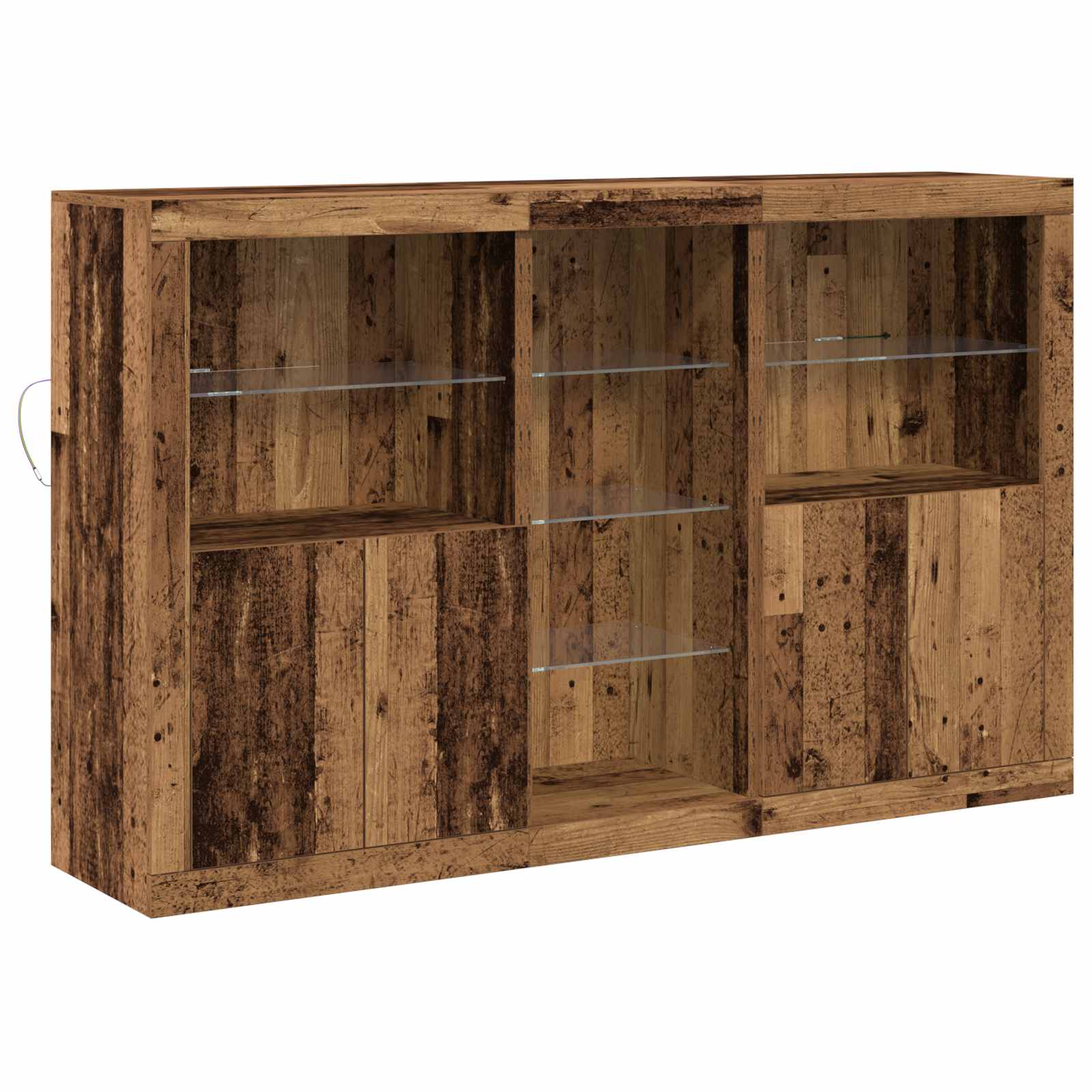 Aparador LED Madera vieja 162 x 37 x 100 cm