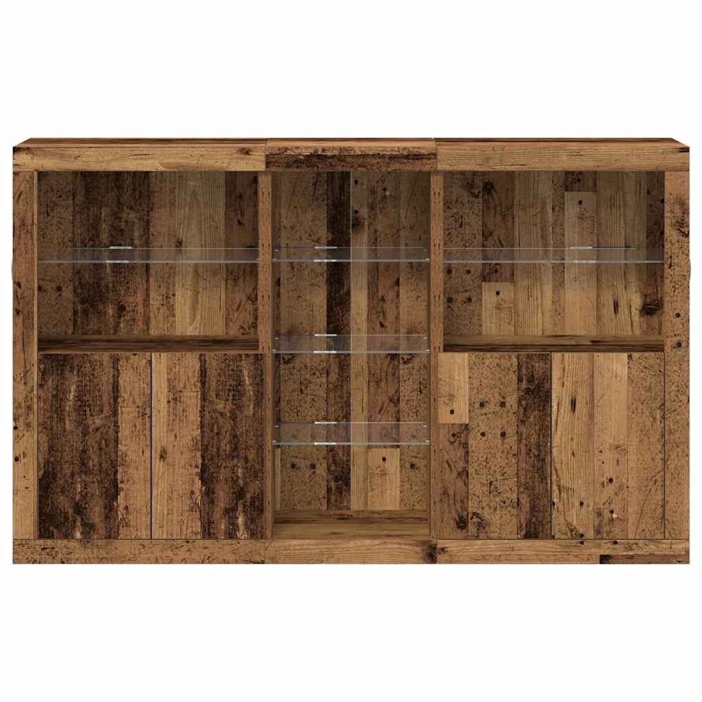 Aparador LED Madera vieja 162 x 37 x 100 cm