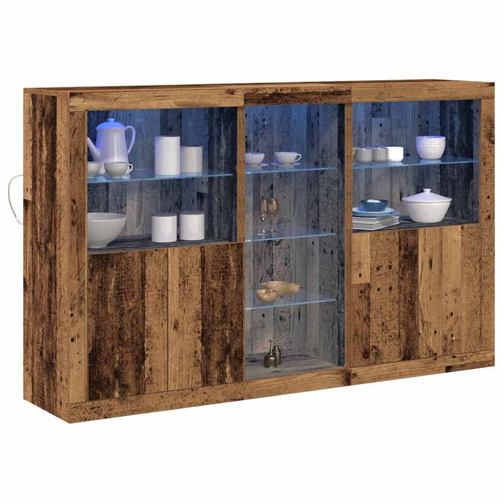 Aparador LED Madera vieja 162 x 37 x 100 cm