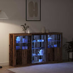 Aparador LED Madera vieja 181,5 x 37 x 100 cm