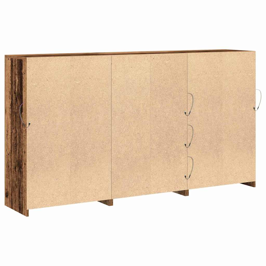Aparador LED Madera vieja 181,5 x 37 x 100 cm
