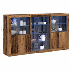 Aparador LED Madera vieja 181,5 x 37 x 100 cm