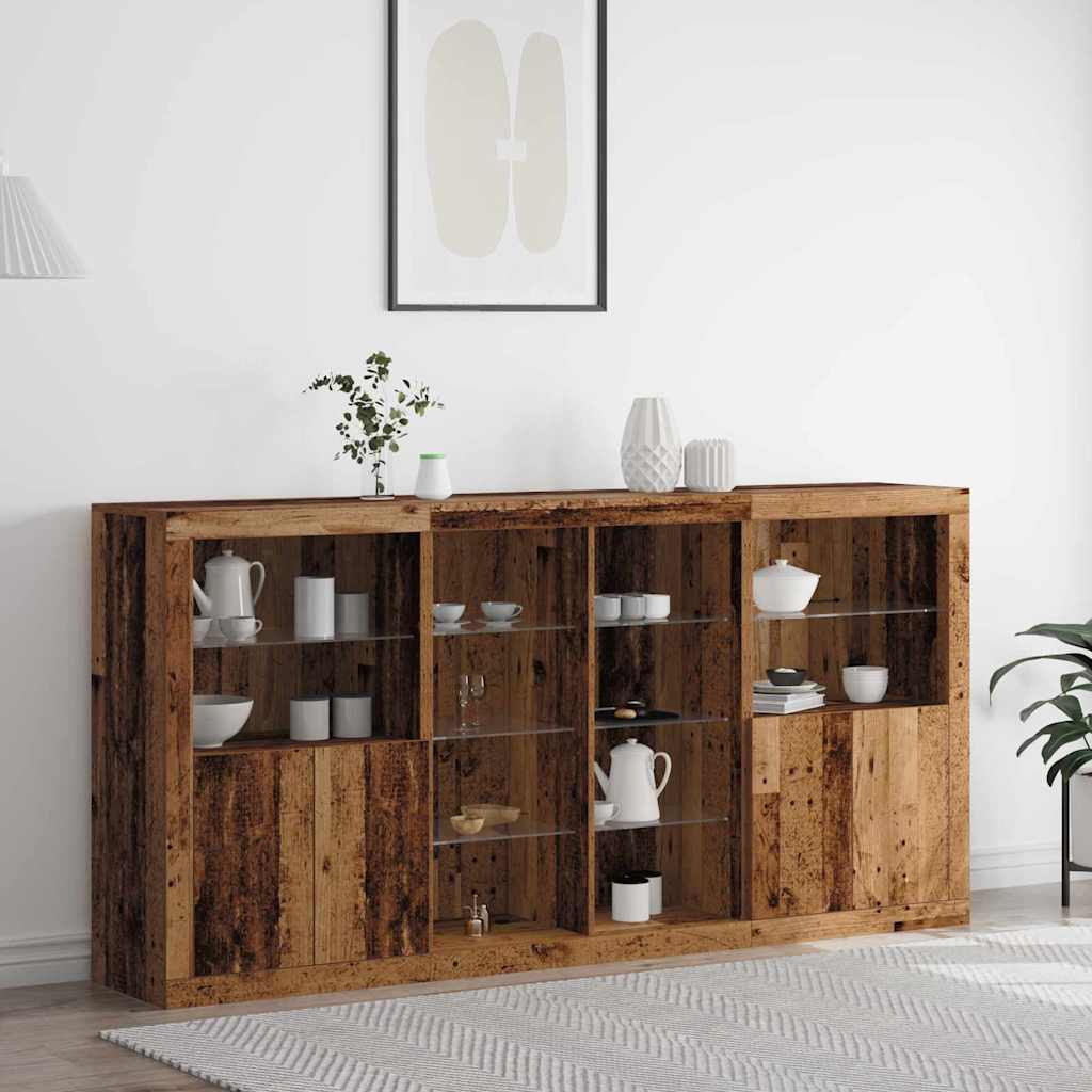 Aparador 116 x 30 x 75 cm Madera de ingeniería