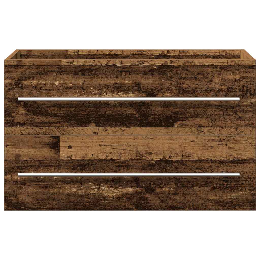 Gabinete de Lavabo para Baño con cajón 2 pcs 80 x 38,5 x 48 cm