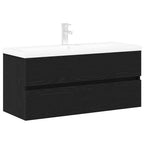 Gabinete de Lavabo para Baño Roble Negro 100 x 39 x 62 cm