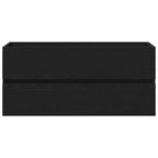 Gabinete de Lavabo para Baño Roble Negro 100 x 39 x 62 cm