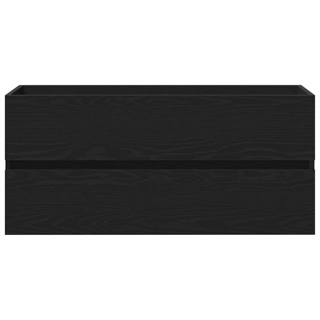 Gabinete de Lavabo para Baño Roble Negro 100 x 39 x 62 cm