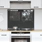 Kitchen splashback 110 x 40 cm tempered glass