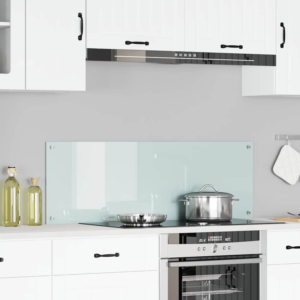 Kitchen splashback 110 x 40 cm tempered glass