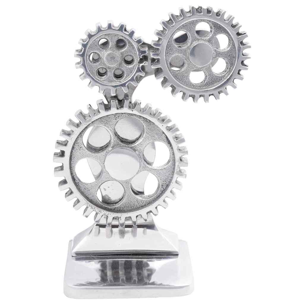 Sujetalibros 2 pcs Plateado 10 x 10 x 22 cm Aluminio