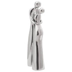 Escultura Plateado 10 x 16 x 49 cm Aluminio