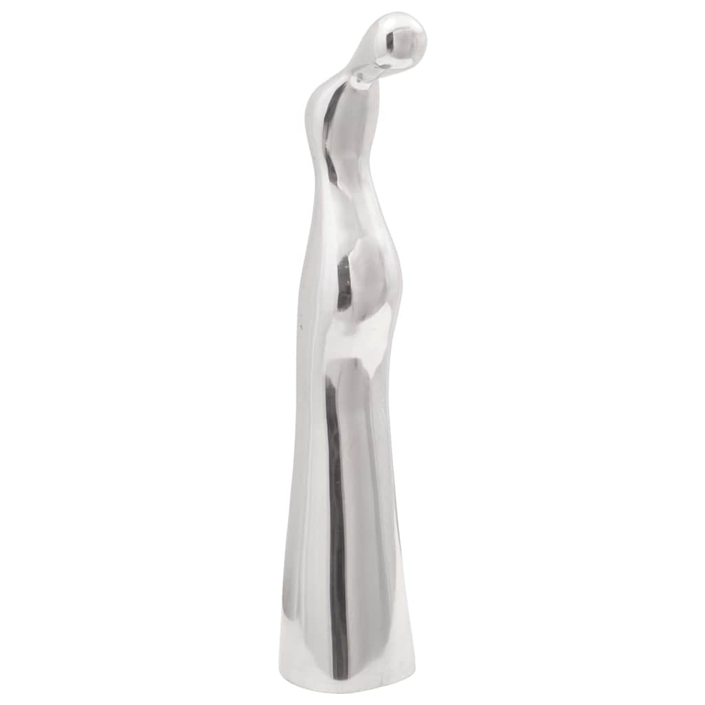 Escultura Plateado 10 x 16 x 49 cm Aluminio