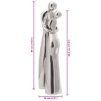 Escultura Plateado 10 x 16 x 49 cm Aluminio