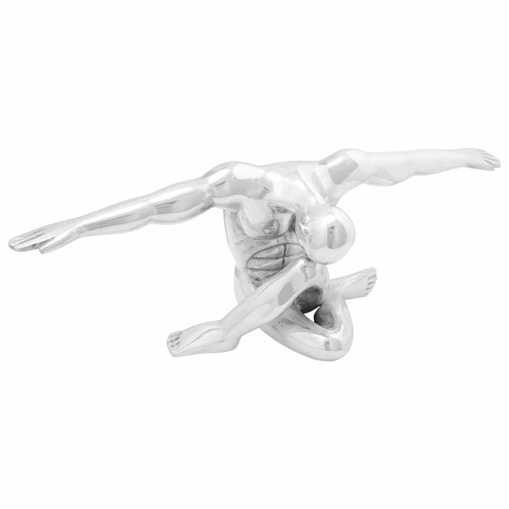 Sculpture Silver Plated 63 x 20 x 22 cm Aluminum