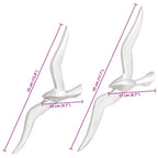 Gaviota 2 pcs Plateado Aluminio