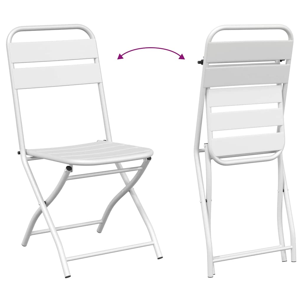 Silla de jardín plegable 2 pcs 42 x 52 x 82cm