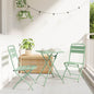 Folding garden chair 2 pcs 42 x 52 x 82cm