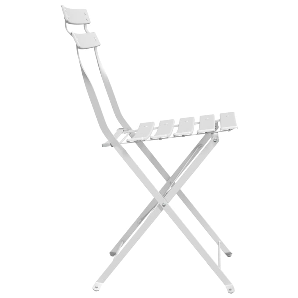 Silla de jardín plegable 2 pcs 42 x 46 x 82cm Metal