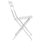 Silla de jardín plegable 2 pcs 42 x 46 x 82cm Metal