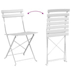 Conjunto de Bistro Plegable 3 pcs Acero