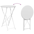 Conjunto de Bistro Plegable 3 pcs Acero