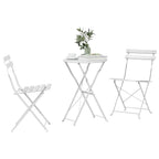 Conjunto de Bistro Plegable 3 pcs Acero