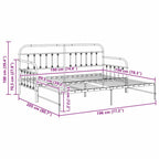 Estructura de cama de día 100 x 190 cm
