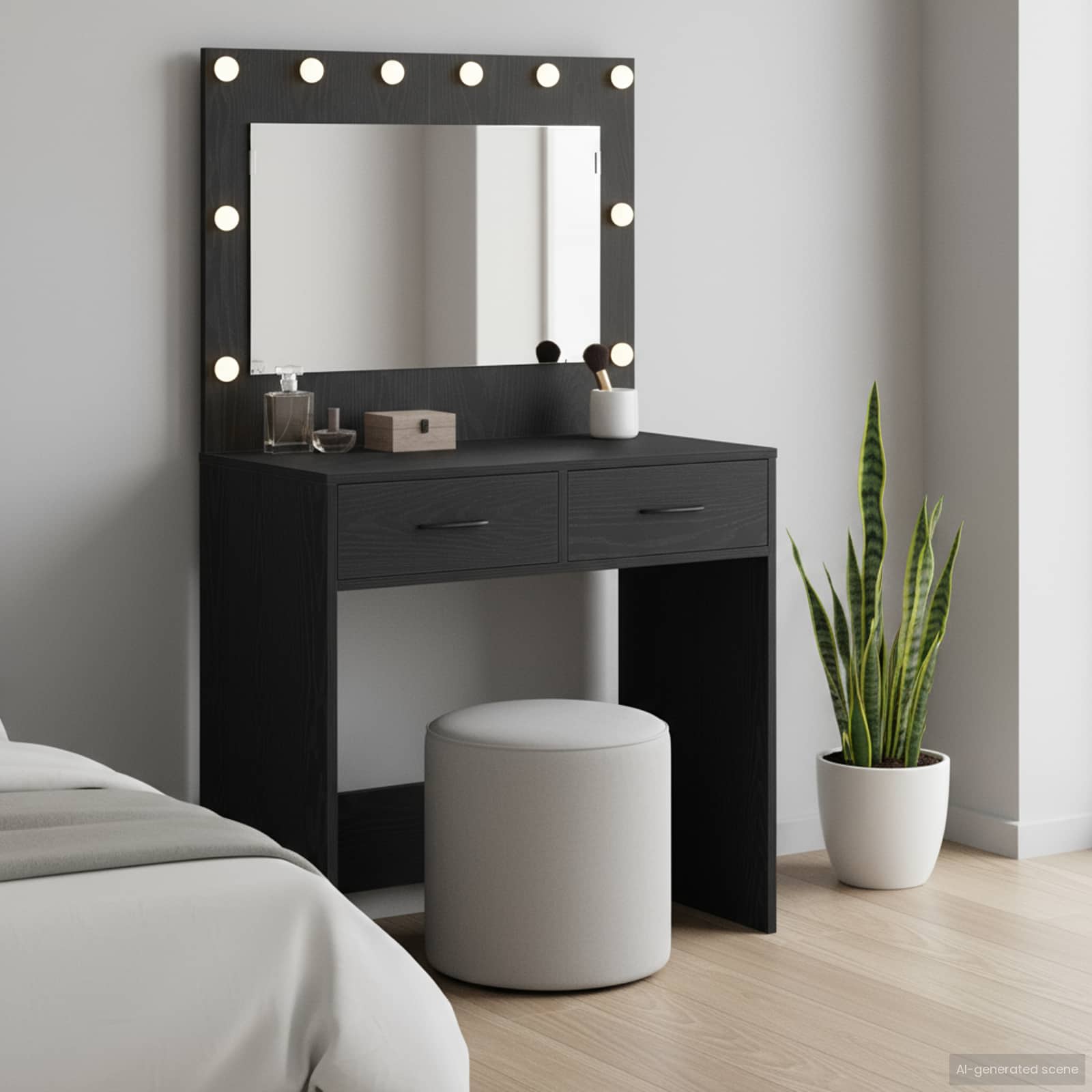 Mesa Tocador con cajón 50 x 41 x 135 cm Madera de ingeniería